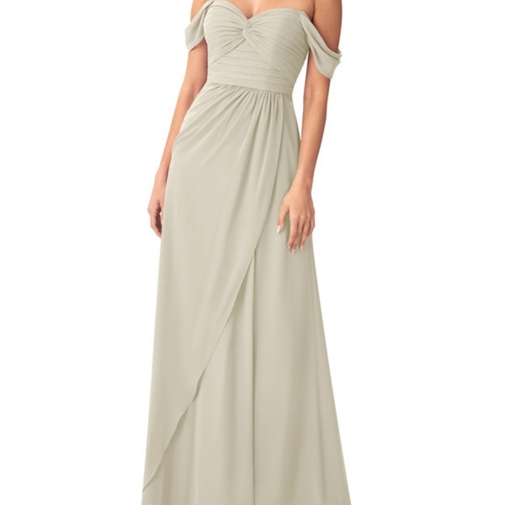 Azazie Millie dress Taupe